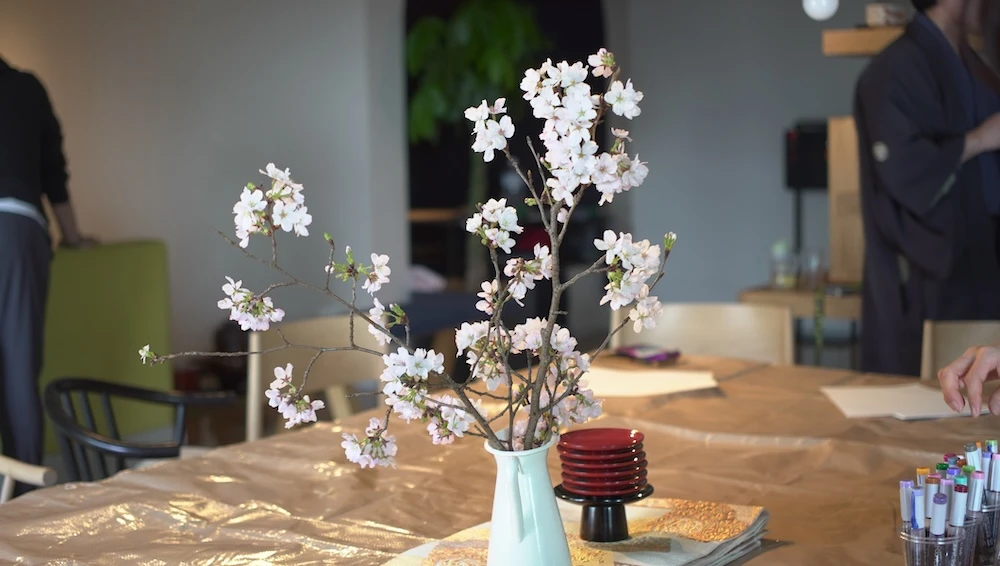 桜の装飾