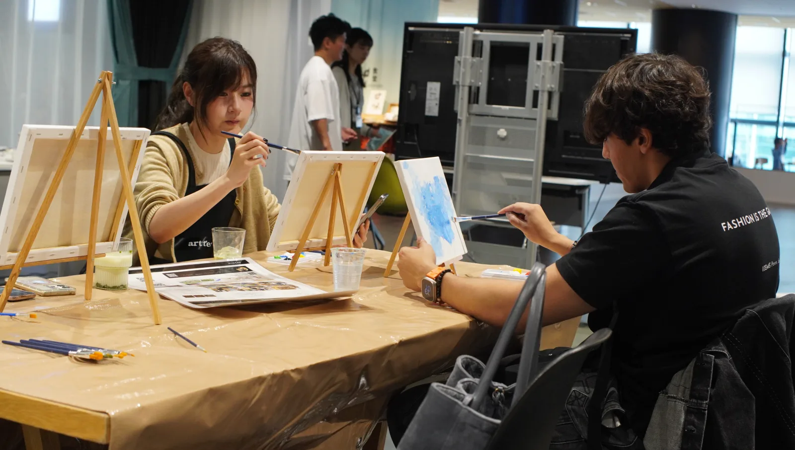 楽しく制作している様子